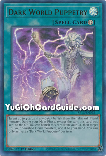 Yu-Gi-Oh Card: Dark World Puppetry