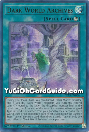 Yu-Gi-Oh Card: Dark World Archives