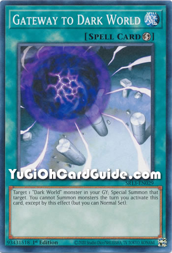Yu-Gi-Oh Card: Gateway to Dark World