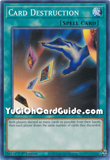Yu-Gi-Oh Card: Card Destruction