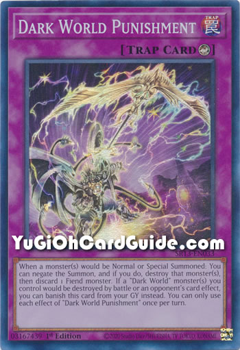 Yu-Gi-Oh Card: Dark World Punishment