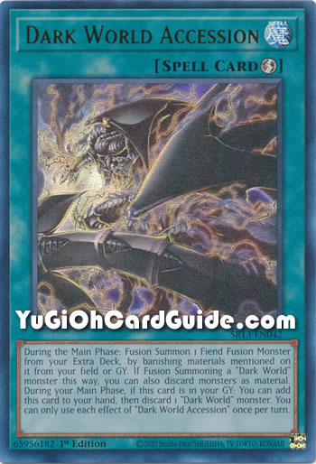 Yu-Gi-Oh Card: Dark World Accession