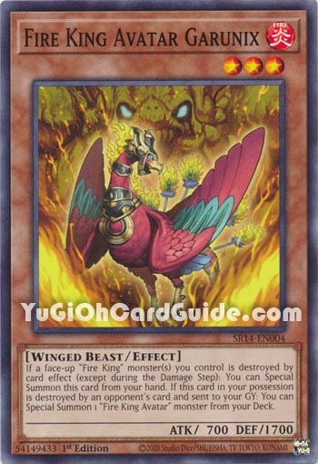 Yu-Gi-Oh Card: Fire King Avatar Garunix