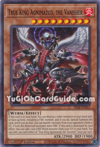 Yu-Gi-Oh Card: True King Agnimazud, the Vanisher