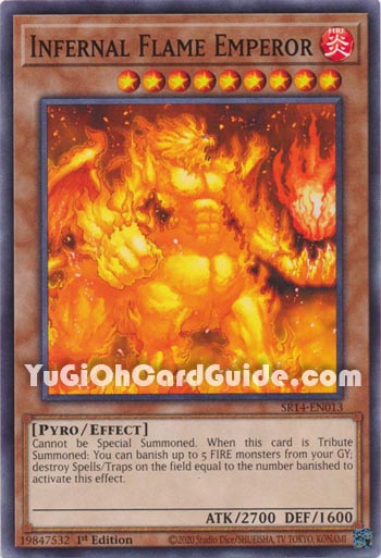 Yu-Gi-Oh Card: Infernal Flame Emperor