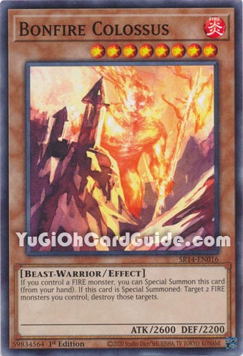 Yu-Gi-Oh Card: Bonfire Colossus