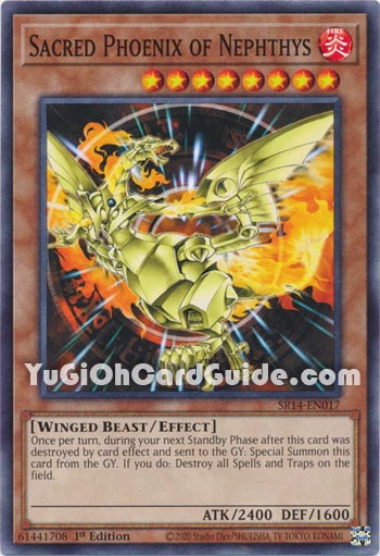 Yu-Gi-Oh Card: Sacred Phoenix of Nephthys