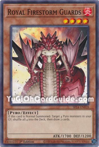 Yu-Gi-Oh Card: Royal Firestorm Guards