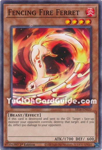 Yu-Gi-Oh Card: Fencing Fire Ferret