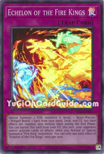 Yu-Gi-Oh Card: Echelon of the Fire Kings