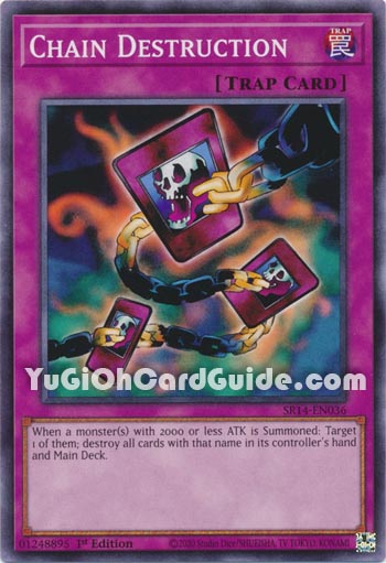 Yu-Gi-Oh Card: Chain Destruction