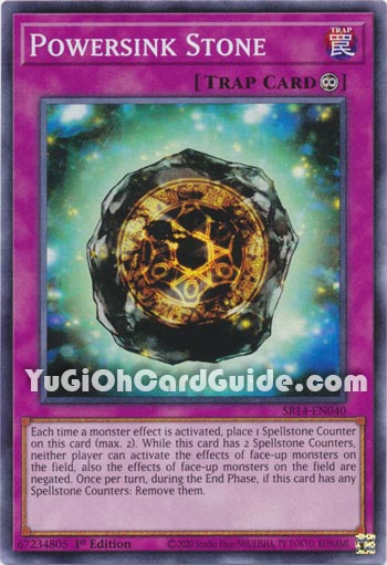 Yu-Gi-Oh Card: Powersink Stone