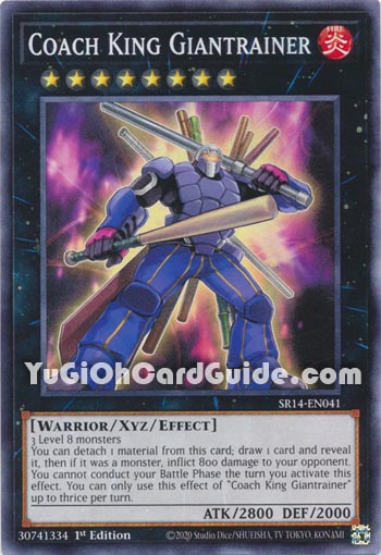Yu-Gi-Oh Card: Coach King Giantrainer