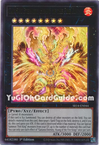 Yu-Gi-Oh Card: Garunix Eternity, Hyang of the Fire Kings