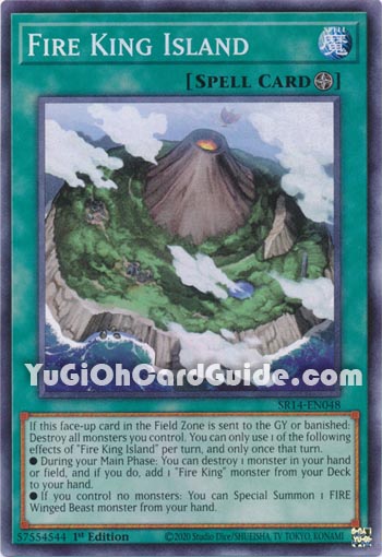 Yu-Gi-Oh Card: Fire King Island