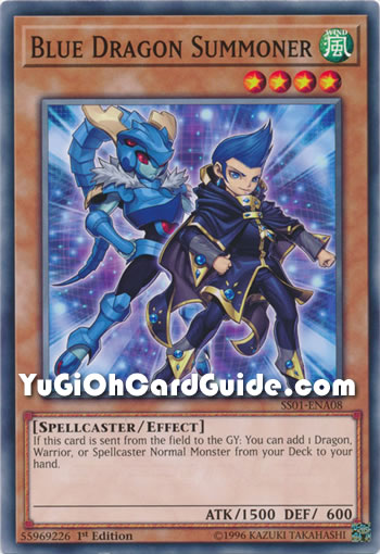 Yu-Gi-Oh Card: Blue Dragon Summoner
