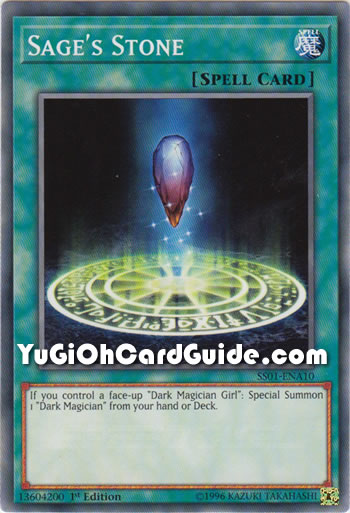 Yu-Gi-Oh Card: Sage's Stone