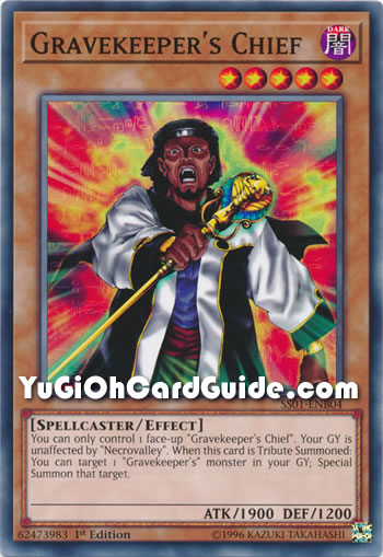Yu-Gi-Oh Card: Gravekeeper's Chief