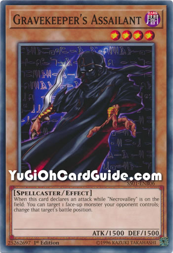 Yu-Gi-Oh Card: Gravekeeper's Assailant