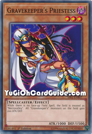 Yu-Gi-Oh Card: Gravekeeper's Priestess