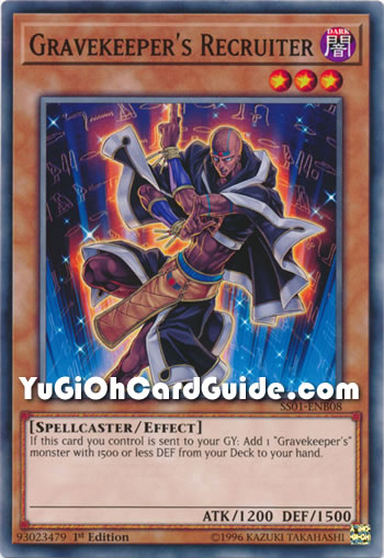 Yu-Gi-Oh Card: Gravekeeper's Recruiter