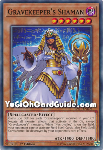 Yu-Gi-Oh Card: Gravekeeper's Shaman