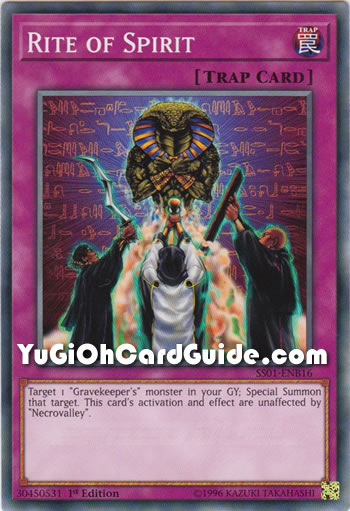 Yu-Gi-Oh Card: Rite of Spirit
