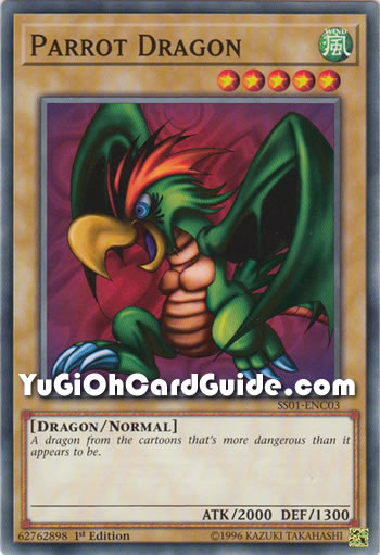 Yu-Gi-Oh Card: Parrot Dragon