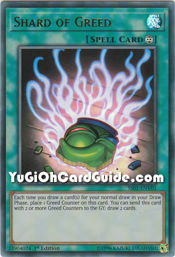 Yu-Gi-Oh Card: Shard of Greed