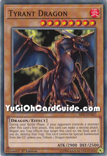 Yu-Gi-Oh Card: Tyrant Dragon