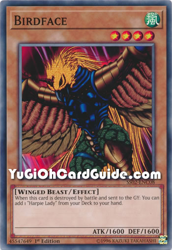 Yu-Gi-Oh Card: Birdface