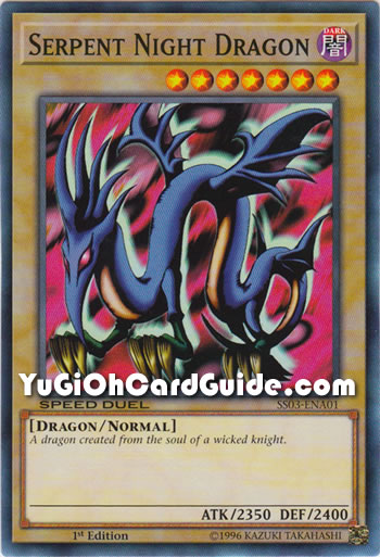 Yu-Gi-Oh Card: Serpent Night Dragon
