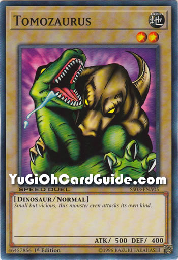 Yu-Gi-Oh Card: Tomozaurus