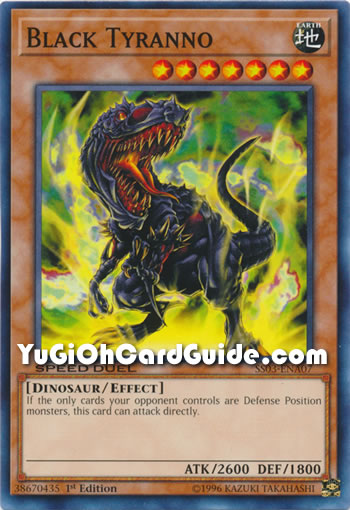 Yu-Gi-Oh Card: Black Tyranno
