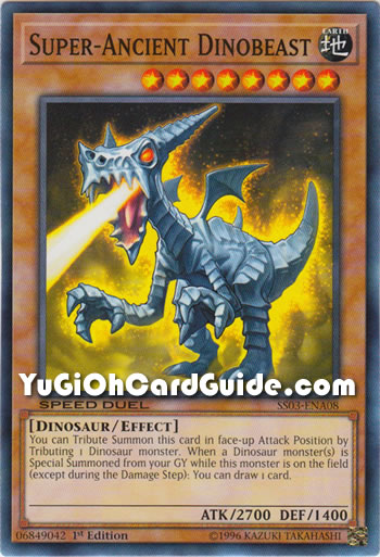 Yu-Gi-Oh Card: Super Ancient Dinobeast