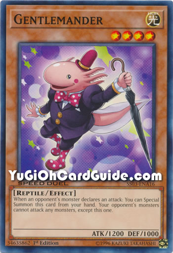 Yu-Gi-Oh Card: Gentlemander