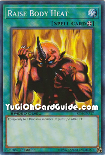 Yu-Gi-Oh Card: Raise Body Heat