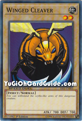 Yu-Gi-Oh Card: Winged Cleaver