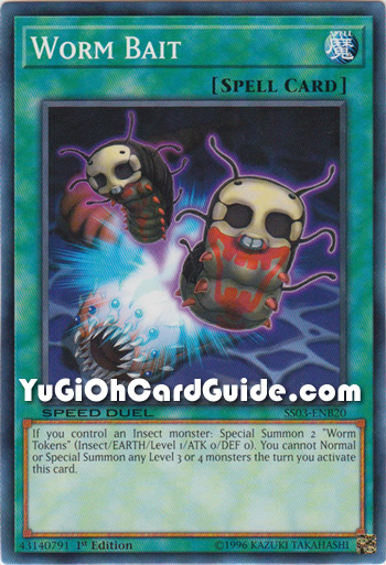 Yu-Gi-Oh Card: Worm Bait