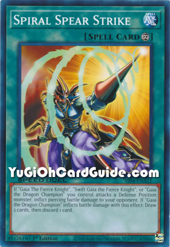 Yu-Gi-Oh Card: Spiral Spear Strike