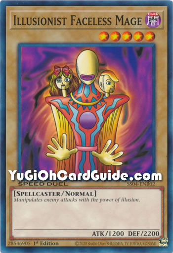 Yu-Gi-Oh Card: Illusionist Faceless Mage