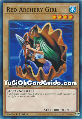 Yu-Gi-Oh Card: Red Archery Girl
