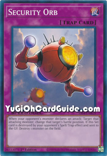 Yu-Gi-Oh Card: Security Orb