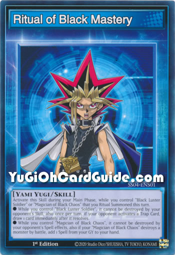 Yu-Gi-Oh Card: Ritual of Black Mastery
