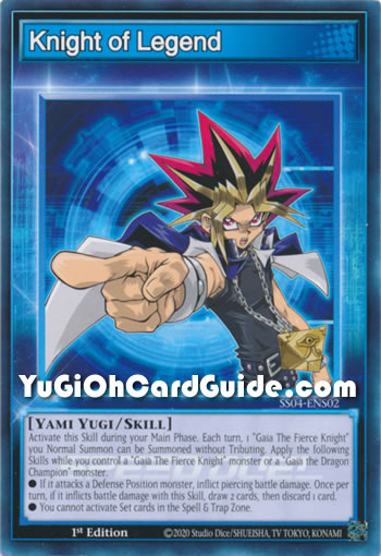 Yu-Gi-Oh Card: Knight of Legend