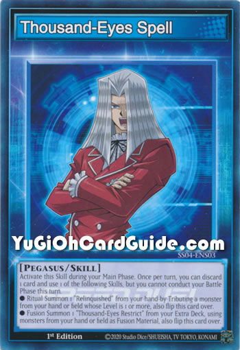 Yu-Gi-Oh Card: Thousand-Eyes Spell
