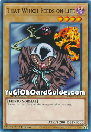 Yu-Gi-Oh Card: That Which Feeds on Life