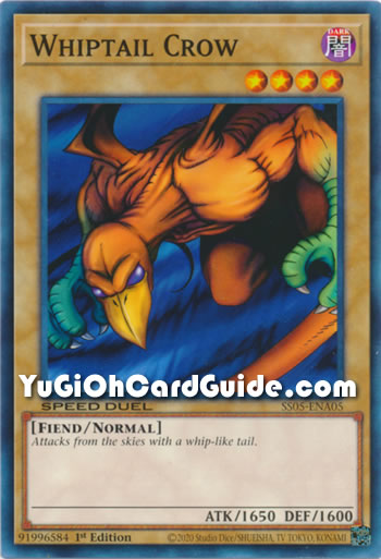 Yu-Gi-Oh Card: Whiptail Crow