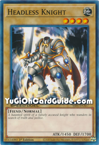 Yu-Gi-Oh Card: Headless Knight