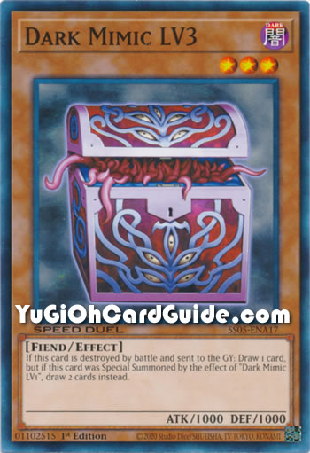 Yu-Gi-Oh Card: Dark Mimic LV3